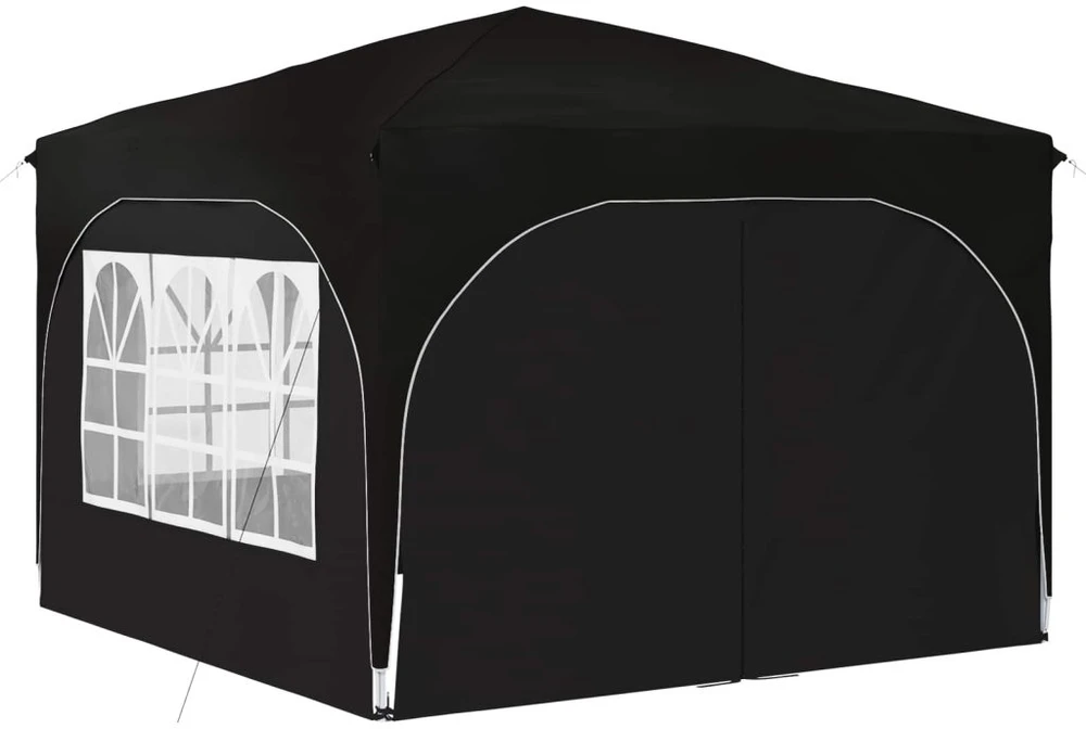 Pop-up šventinis palapinė 290 x 290 x 245 cm Juoda