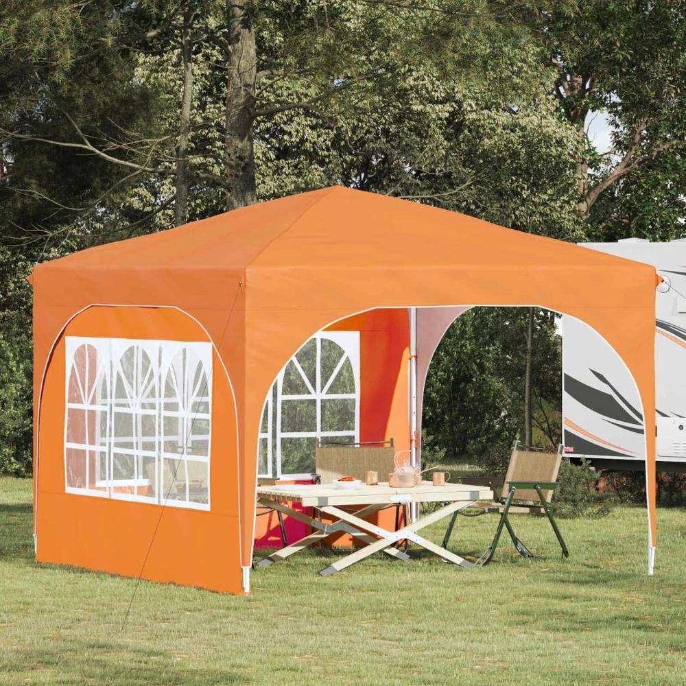 Pop-up šventinis palapinė 290 x 290 x 245 cm Oranžinė