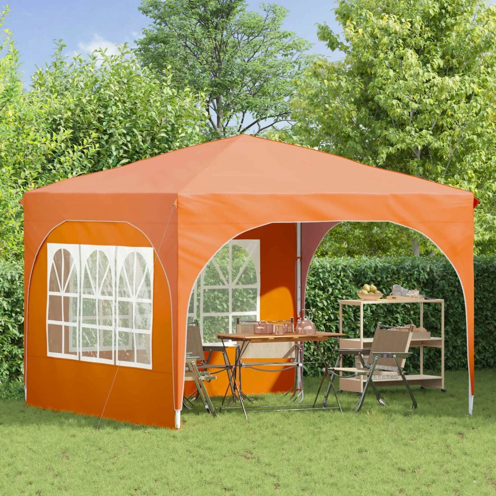 Pop-up šventinis palapinė 290 x 290 x 245 cm Oranžinė