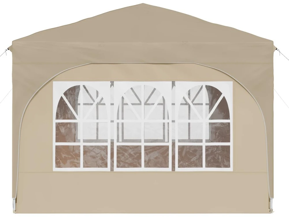 Pop-up šventinis palapinė 290 x 290 x 245 cm Kreminė