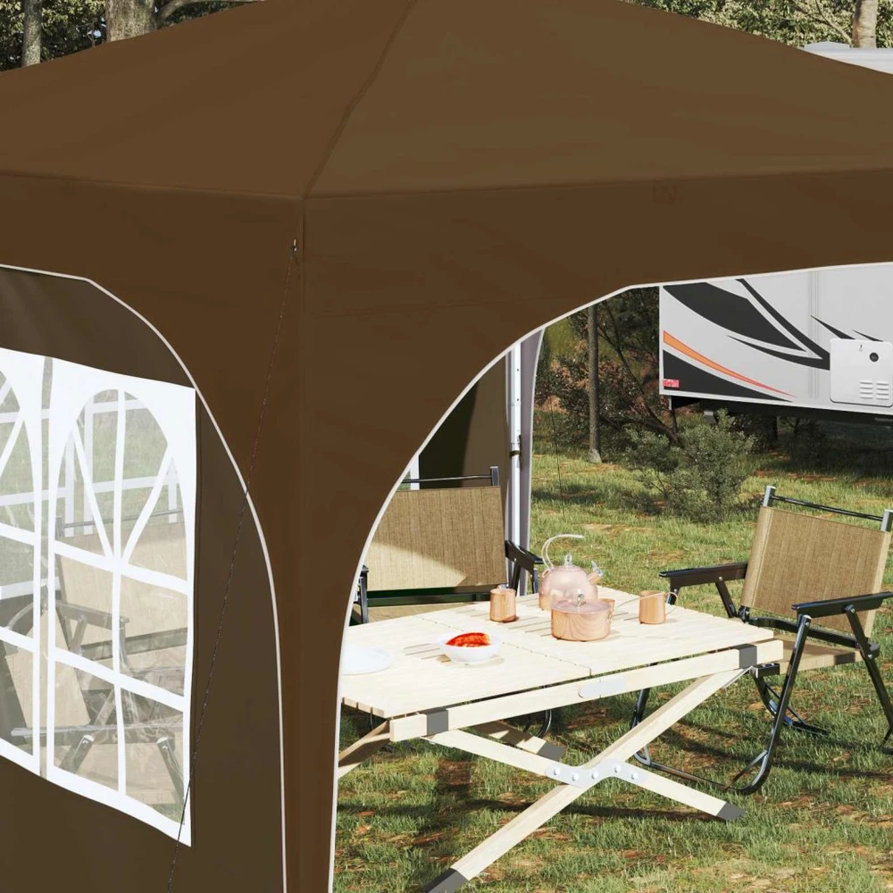 Pop-up šventinis palapinė 290 x 290 x 245 cm Taupe