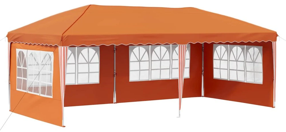 Pop-up šventinis palapinė 575 x 289 x 245 cm Oranžinė