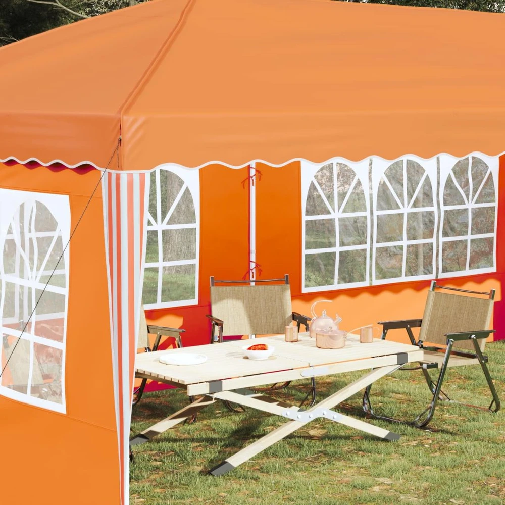 Pop-up šventinis palapinė 575 x 289 x 245 cm Oranžinė