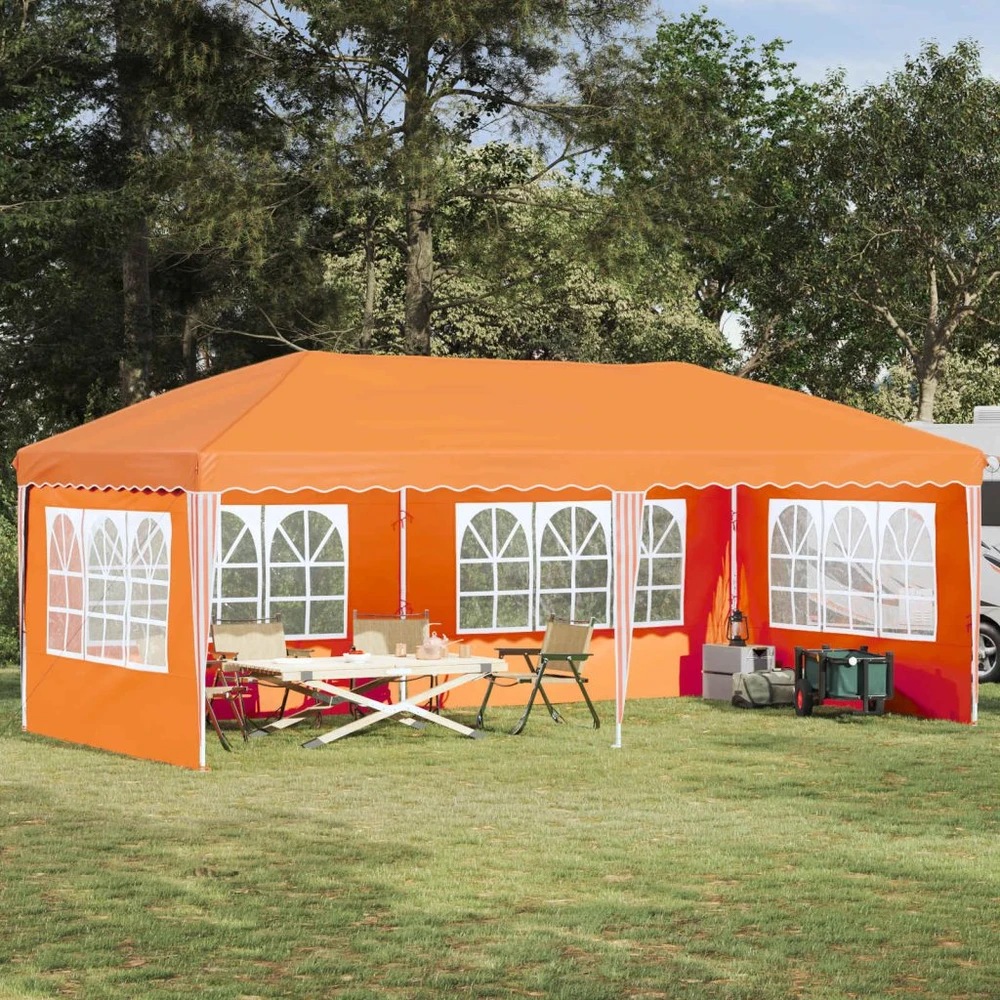 Pop-up šventinis palapinė 575 x 289 x 245 cm Oranžinė