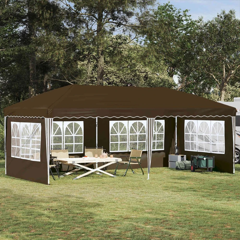 Pop-up šventinis palapinė 575 x 289 x 245 cm Taupe