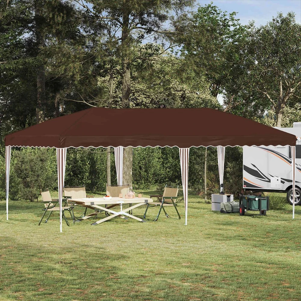 Pop-up šventinis palapinė 575 x 290 x 245 cm Ruda
