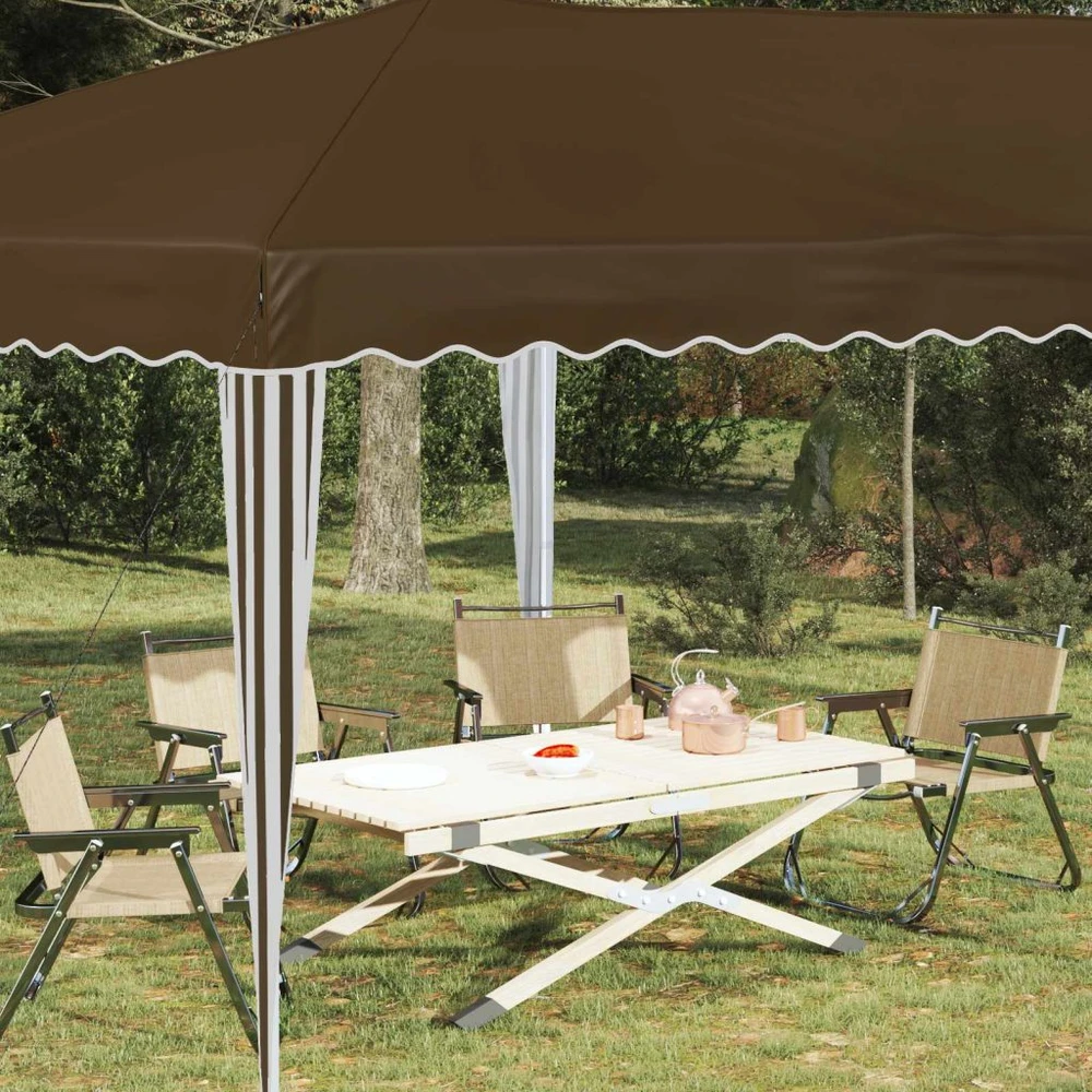 Pop-up šventinis palapinė 575 x 290 x 245 cm Taupe