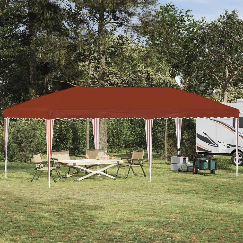 Pop-up šventinis palapinė 575 x 290 x 245 cm Terakotos