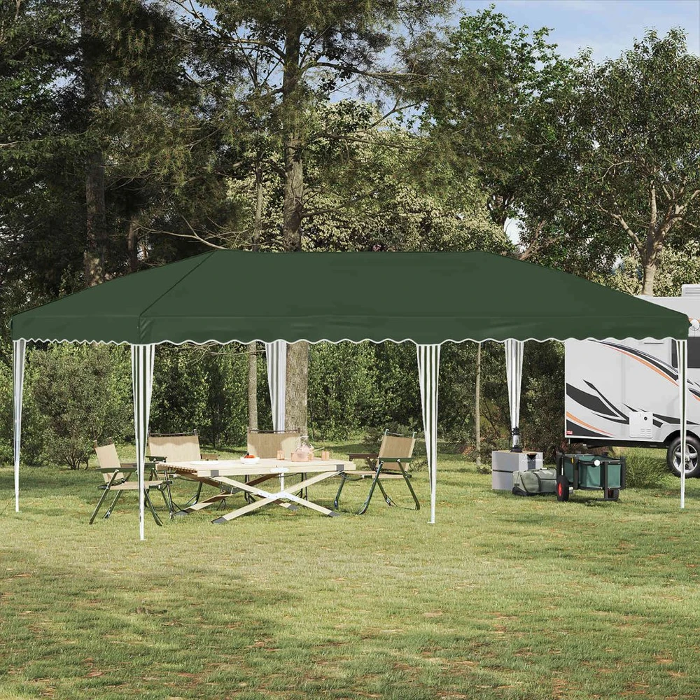 Pop-up šventinis palapinė 575 x 290 x 245 cm Žalia