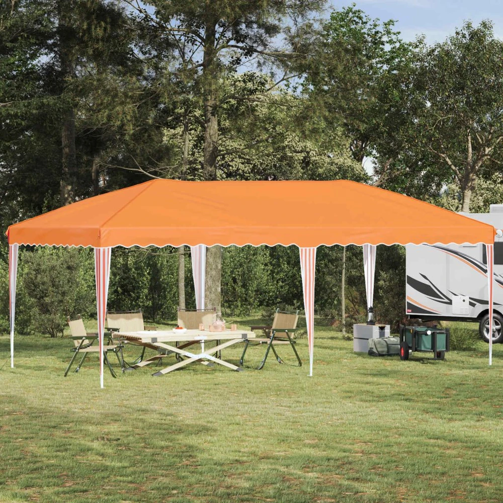 Pop-up šventinis palapinė 575 x 290 x 245 cm Oranžinė
