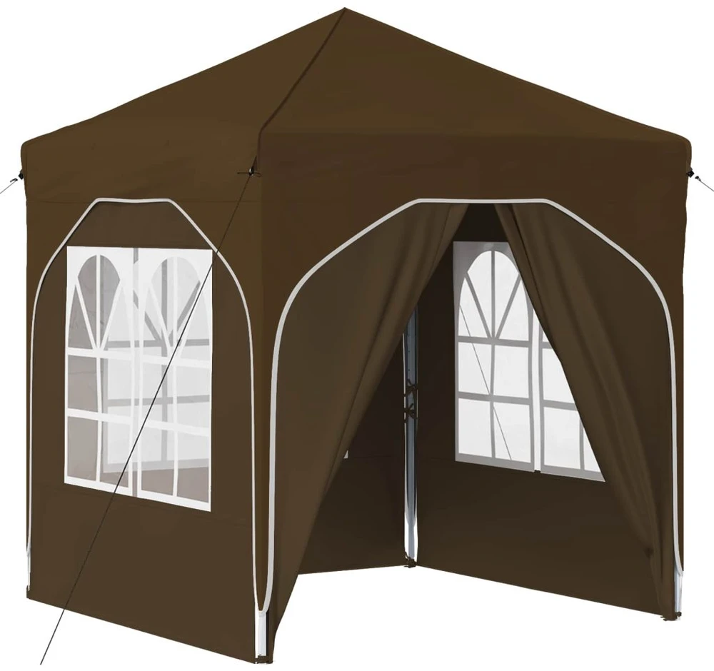 Pop-up šventinis palapinė 192 x 192 x 245 cm Taupe