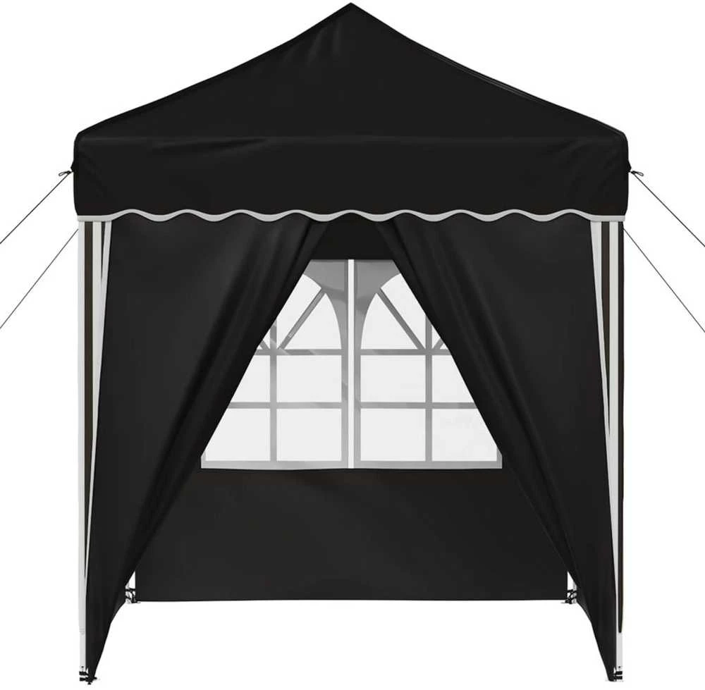 Pop-up šventinis palapinė 195 x 195 x 245 cm Juoda