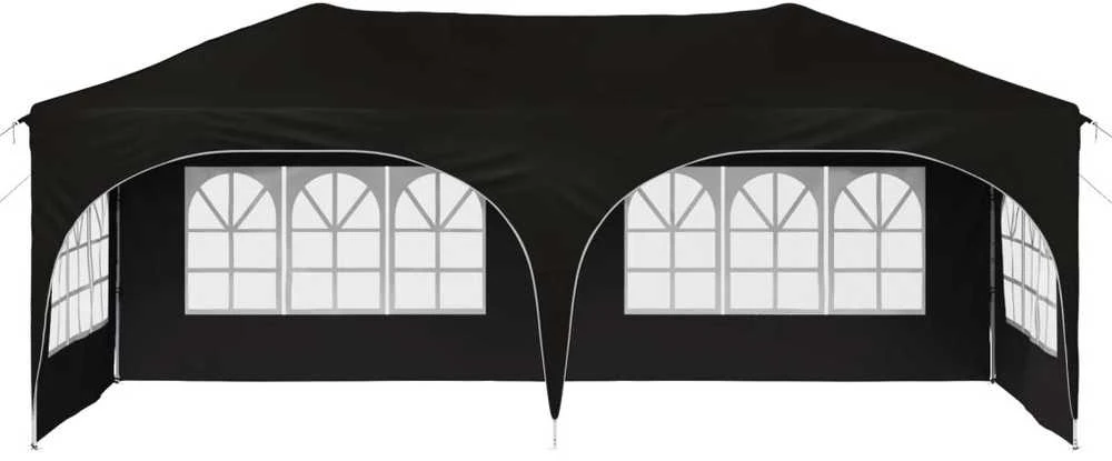 Pop-up šventinis palapinė 575 x 288 x 245 cm Juoda