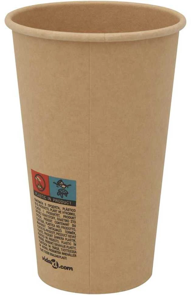 popieriniai kavos puodeliai su dangteliais 1000 vnt 16oz 400 ml