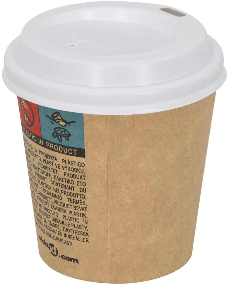 Popieriniai kavos puodelių dangteliai, Ø60mm, 4oz, 1000vnt.