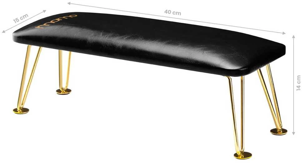 Activeshop Manikiūro porankis PROFESSIONAL ELEGANCE GOLDEN Juodas