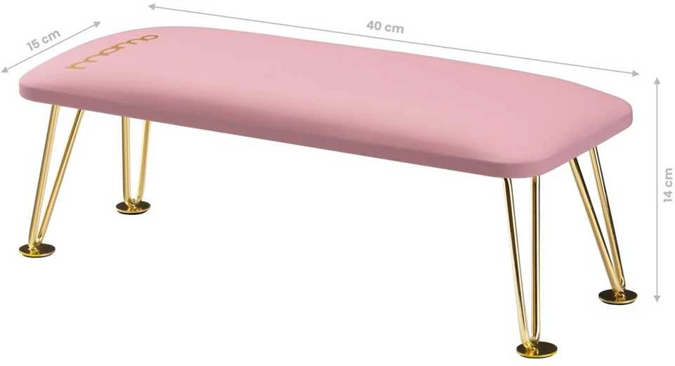 Activeshop Manikiūro porankis PROFESSIONAL ELEGANCE GOLDEN Rožinis