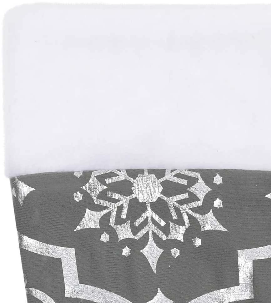 Prabangus kilimėlis po eglute su kojine, pilki, 90cm, audinys