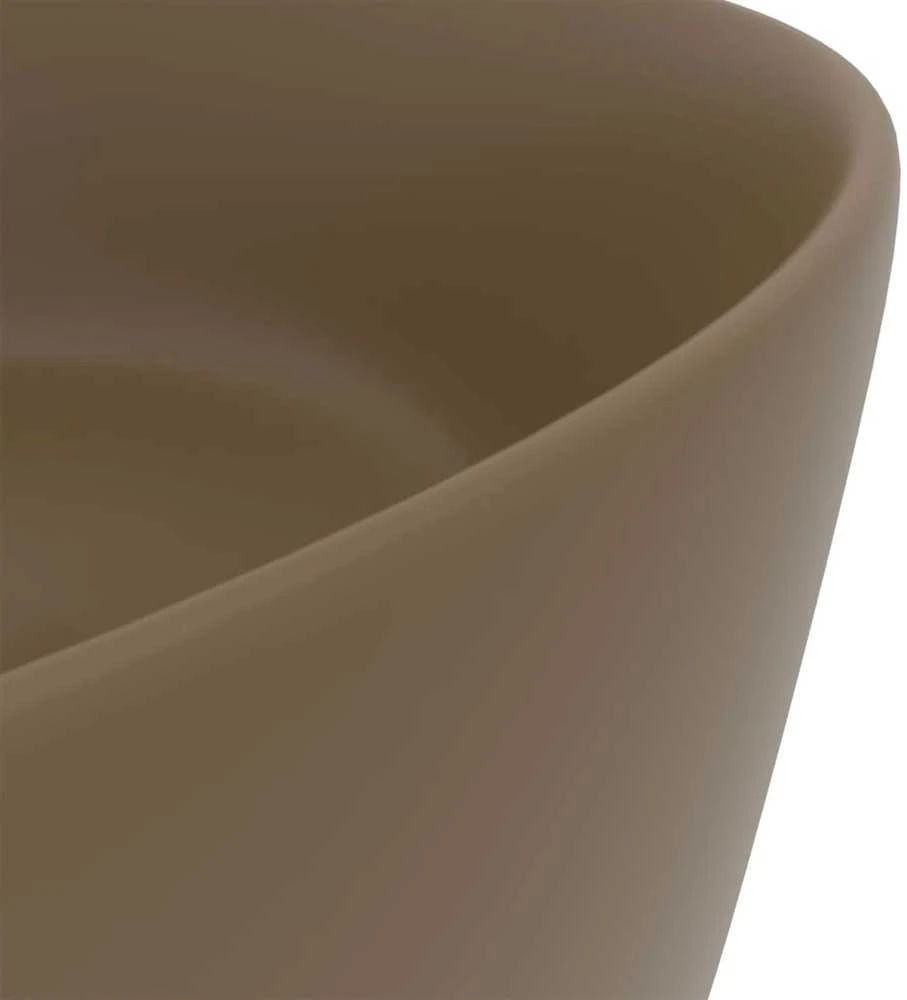 Prabangus praustuvas, matinis kreminis, 40x15cm, keramika