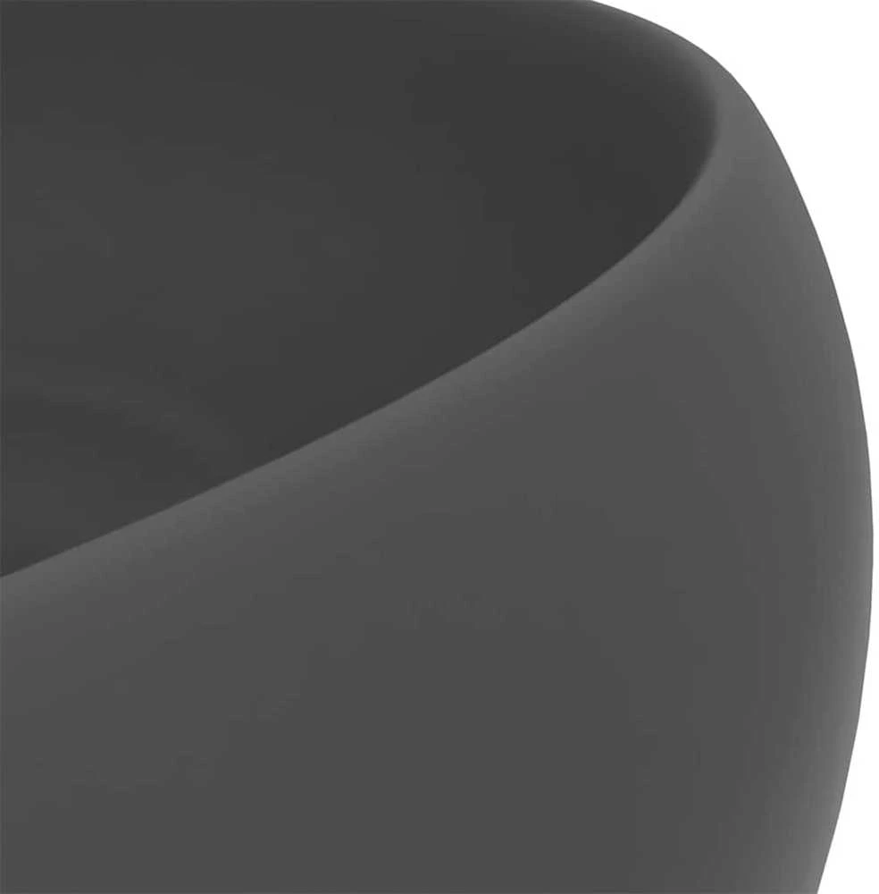 Prabangus praustuvas, matinis pilkas, 40x15cm, keramika
