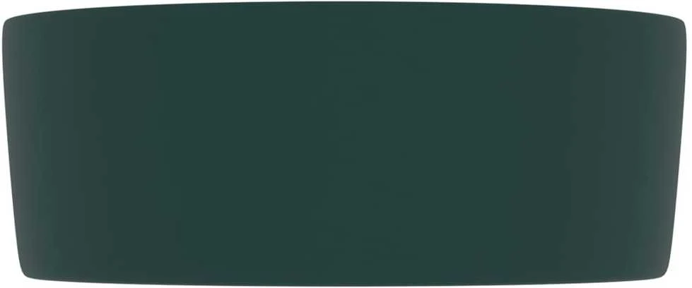 Prabangus praustuvas, matinis žalias, 40x15cm, keramika