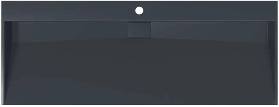 Praustuvas, 120x46x11cm, antracito, mišinys/marmuras