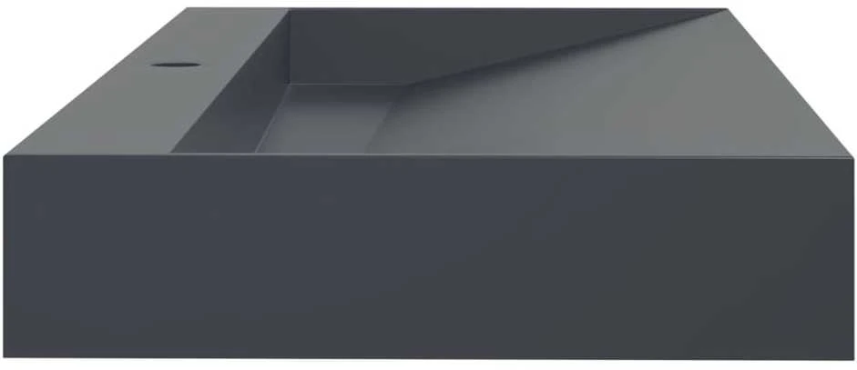 Praustuvas, 120x46x11cm, antracito, mišinys/marmuras