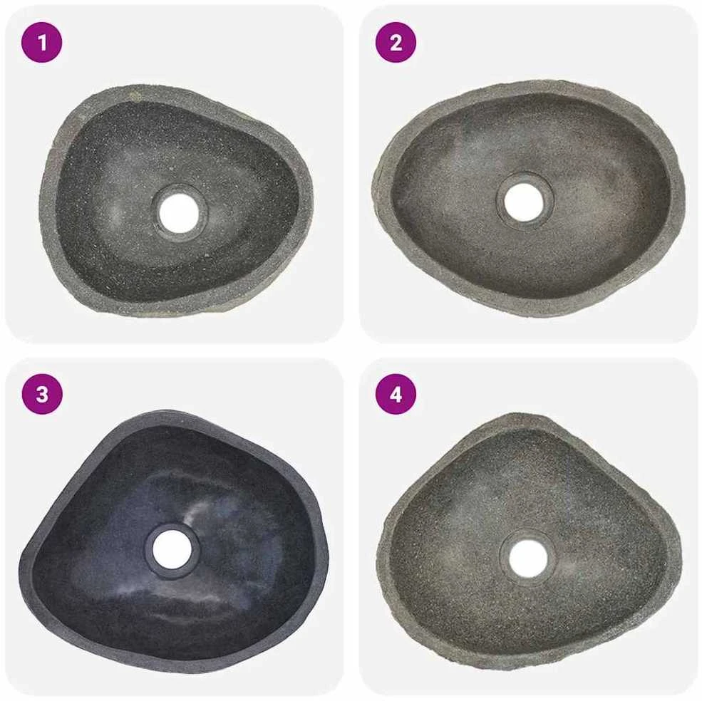 Praustuvas, (29-38)x(24-31)cm, upės akmuo, ovalo formos