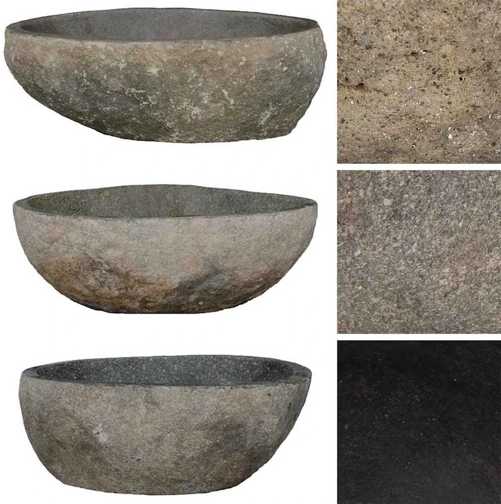 Praustuvas, (29-38)x(24-31)cm, upės akmuo, ovalo formos