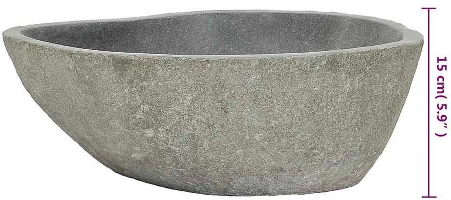 Praustuvas, (37-46)x(29-36)cm, upės akmuo, ovalo formos