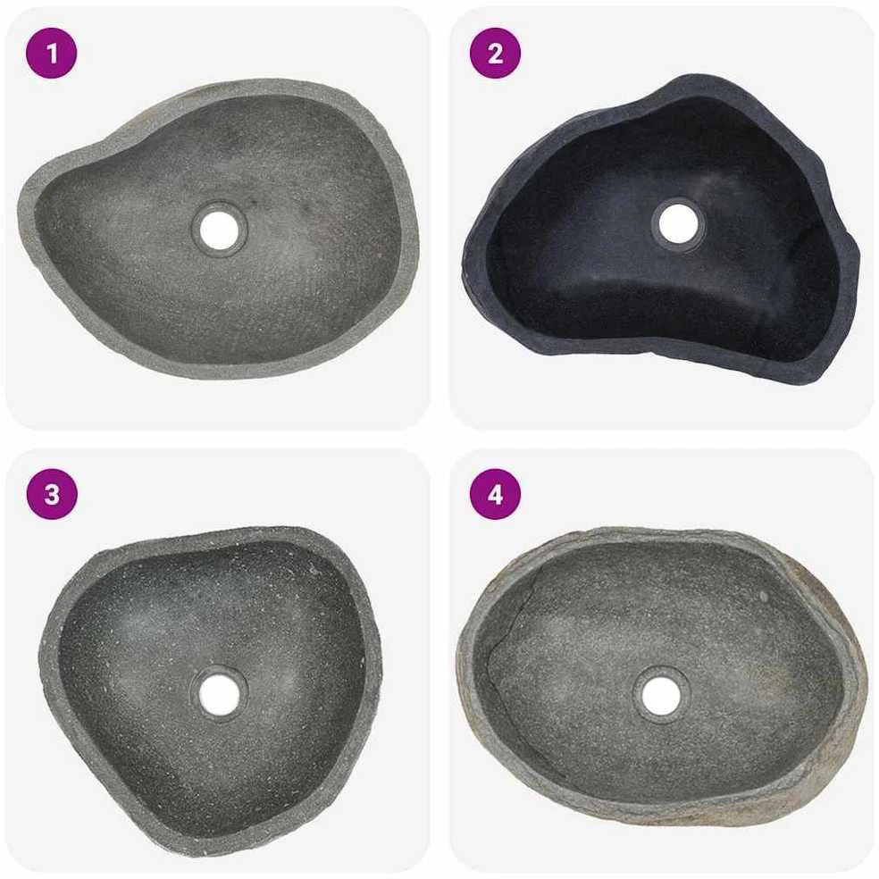 Praustuvas, (37-46)x(29-36)cm, upės akmuo, ovalo formos