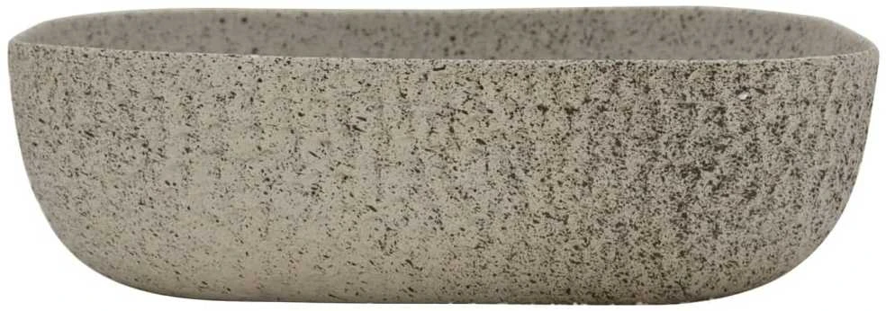 Praustuvas ant stalviršio, pilkas, 48x37,5x13,5cm, keramika