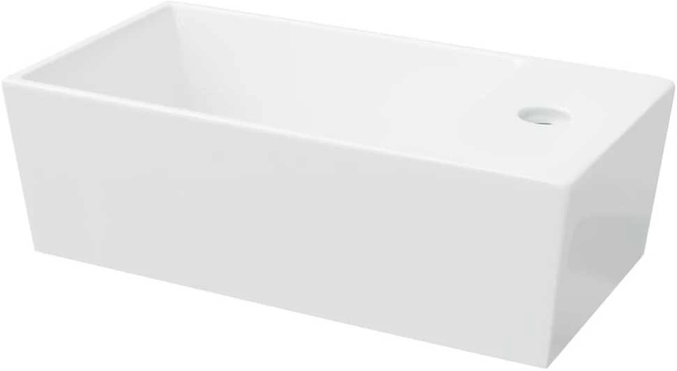 Praustuvas, baltos spalvos, 48x25x15cm, keramika