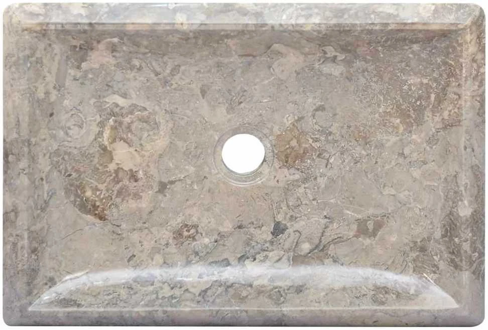 Praustuvas, pilkos spalvos, 50x35x10cm, marmuras