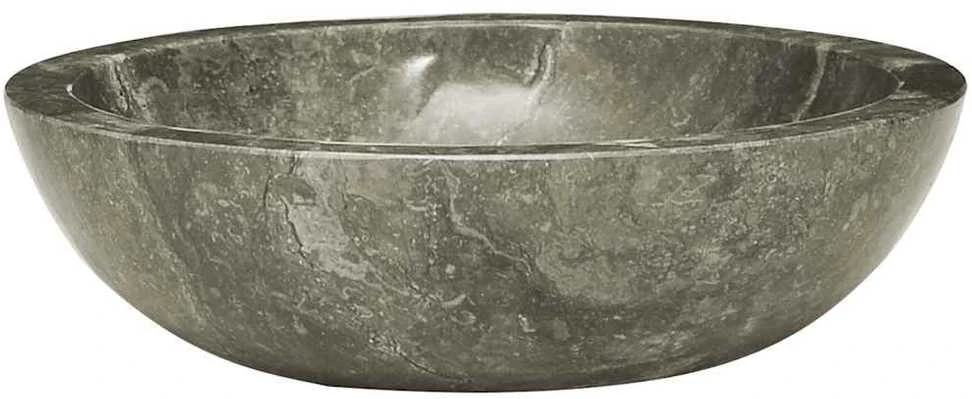 Praustuvas, pilkos spalvos, skersmuo 40x12cm, marmuras