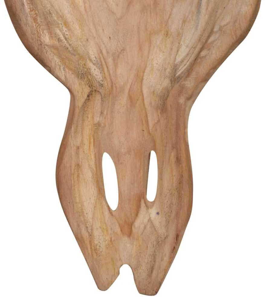 Prie sienos montuojama buliaus galva, 69x6x60cm, tikmedis