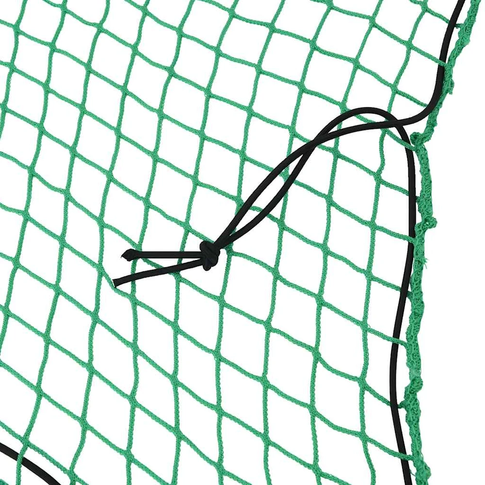 Priekabos tinklas su elastine virve, žalias, 5x3m, PP