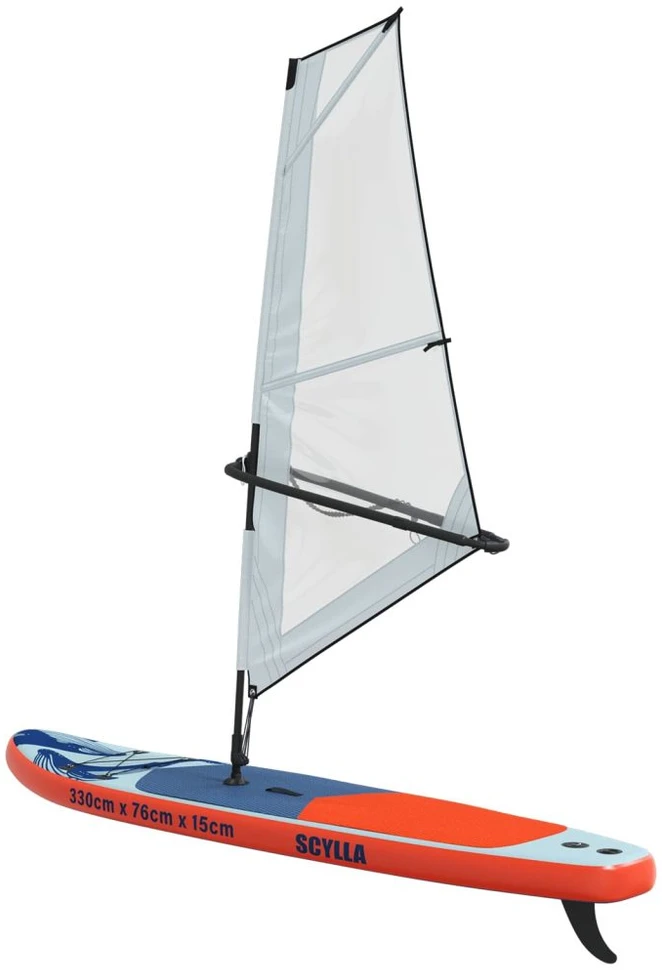 Pripučiamas SUP lenta su burės SCYLLA 330 x 76 x 15 cm Mėlyna