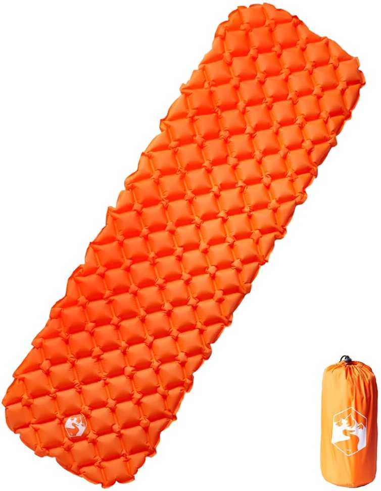 Pripučiamas stovyklavimo čiužinys, oranžinis, 190x58x6cm