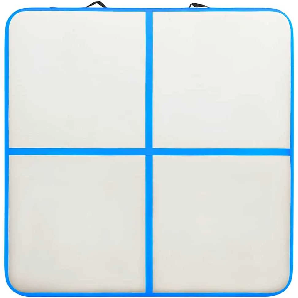 Pripučiamas gimnastikos kilimėlis, mėlynas, 200x200x15cm, PVC