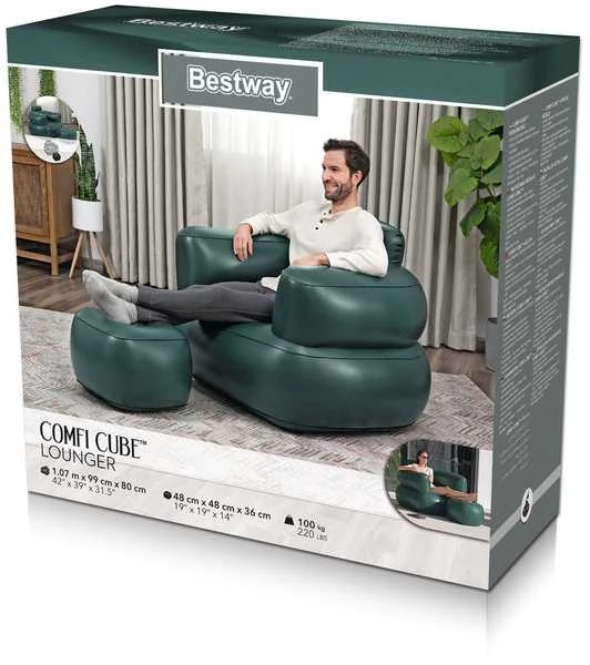 Fotelis Pripučiamas gultas Bestway Comfi Cube, 107 cm x 99 cm
