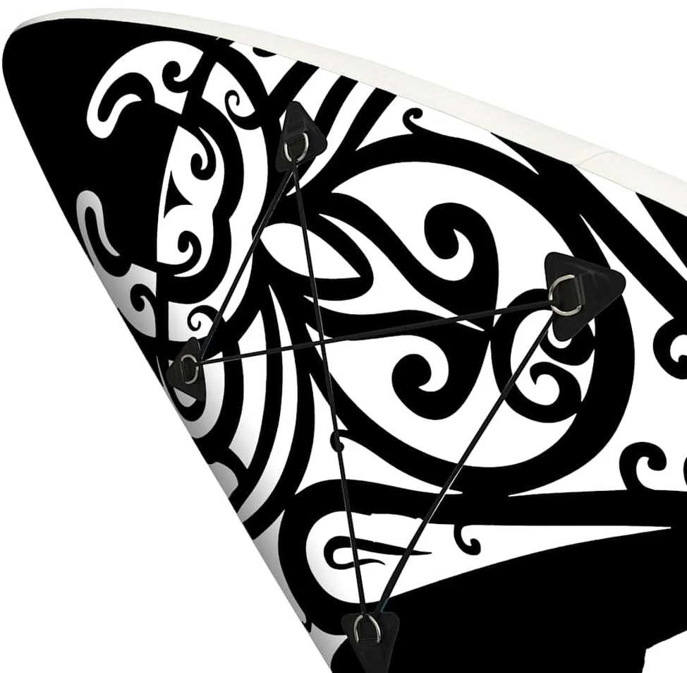 Pripučiamos irklentės rinkinys, juodos spalvos, 305x76x15cm