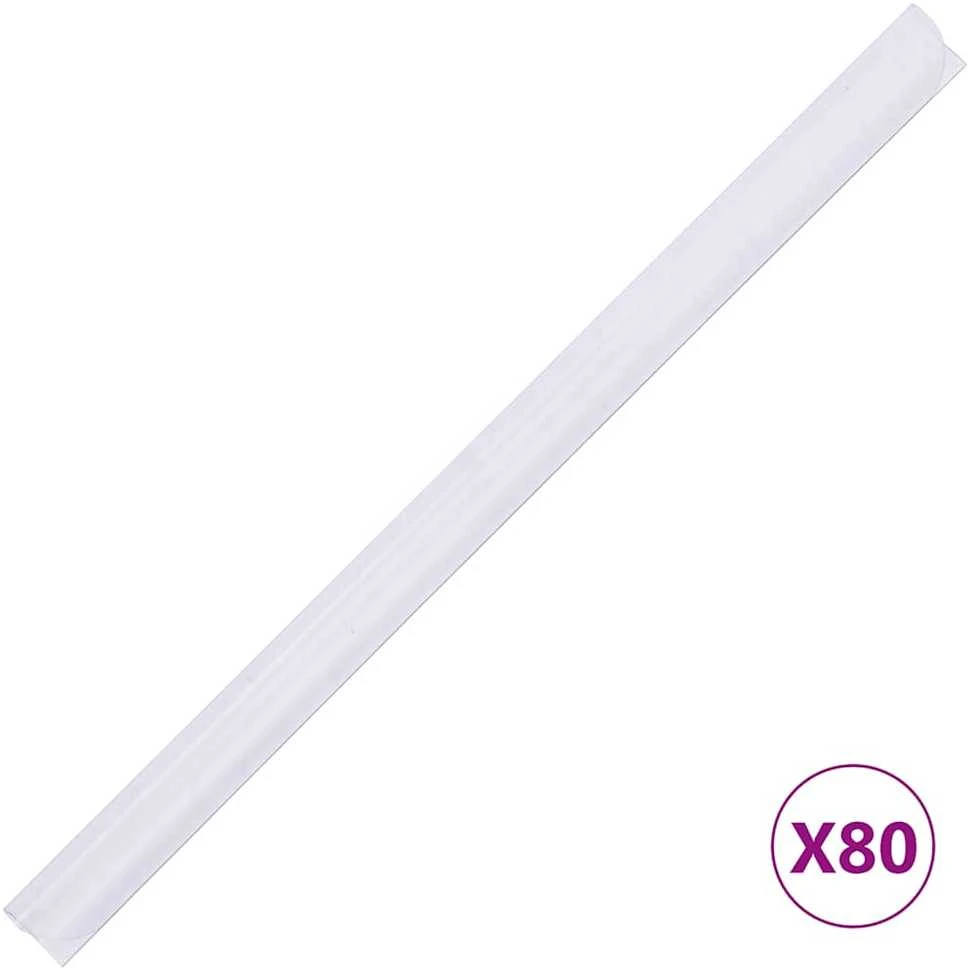 Privatumo suteikiančios pertvaros, 4vnt., baltos, 35x0,19m, PVC