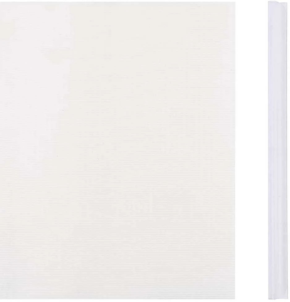 Privatumo suteikiančios pertvaros, 4vnt., baltos, 35x0,19m, PVC