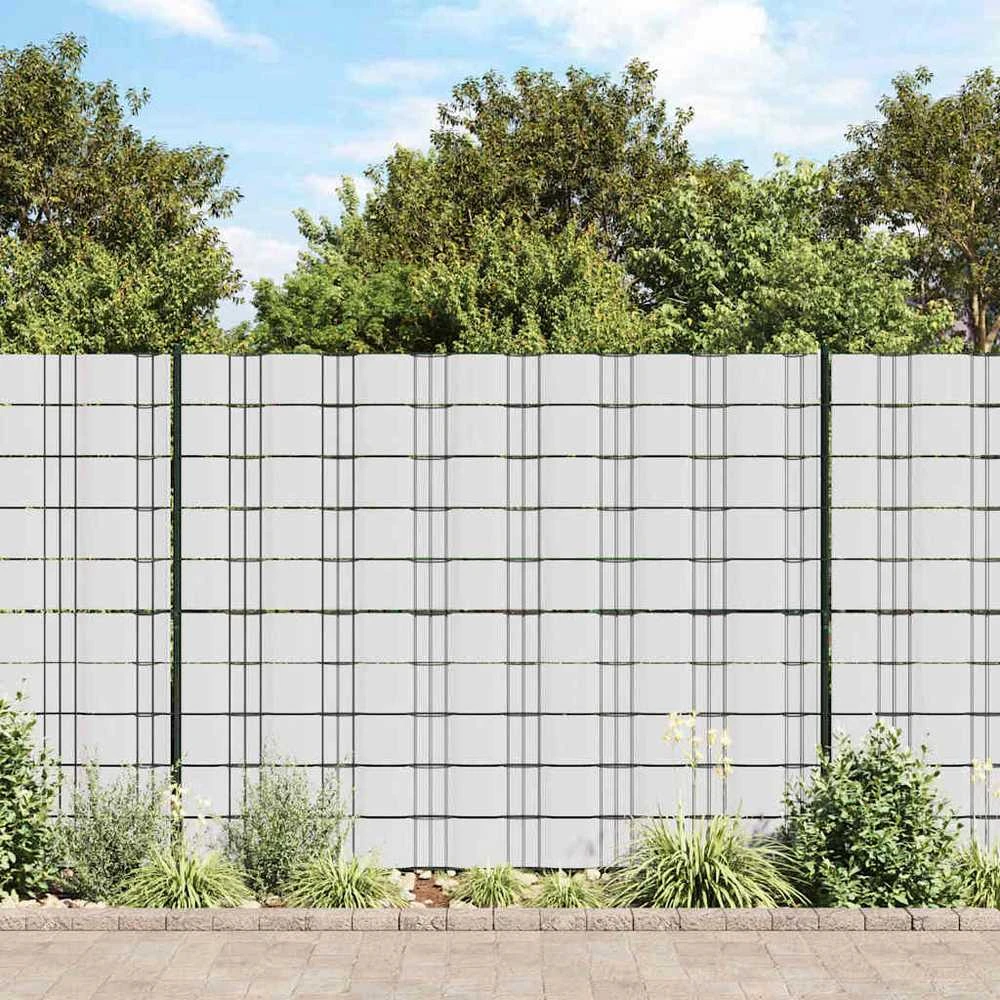 Privatumo suteikianti sodo pertvara, balta, 70x0,19m, PVC