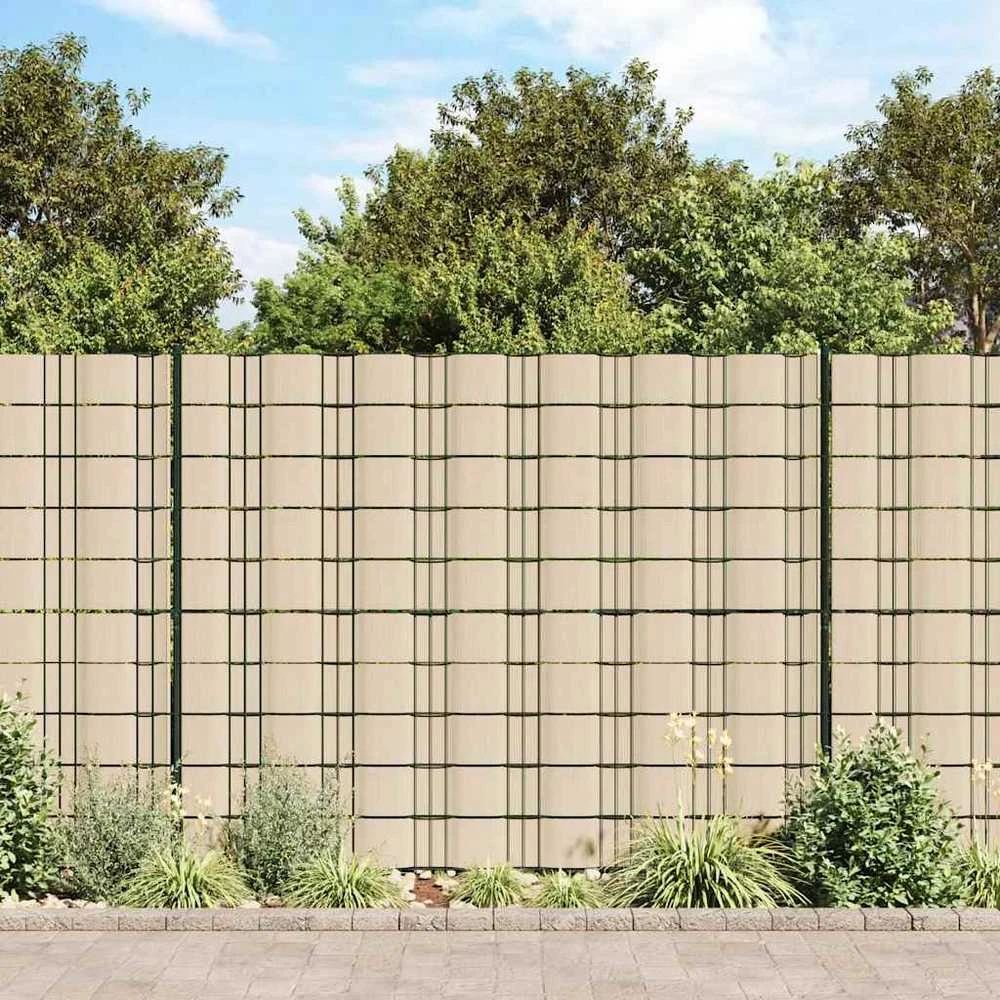 Privatumo suteikianti sodo pertvara, kreminė, 70x0,19m, PVC