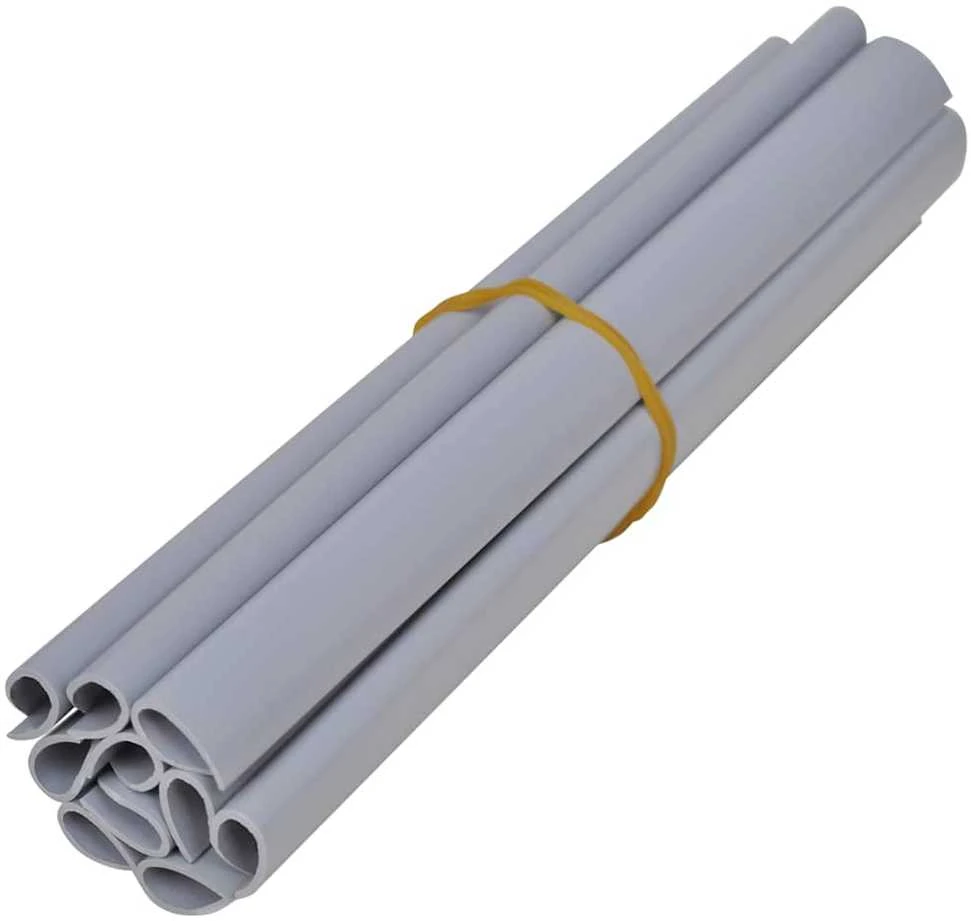 Privatumo suteikianti sodo pertvara, pilka, 35x0,19m, PVC
