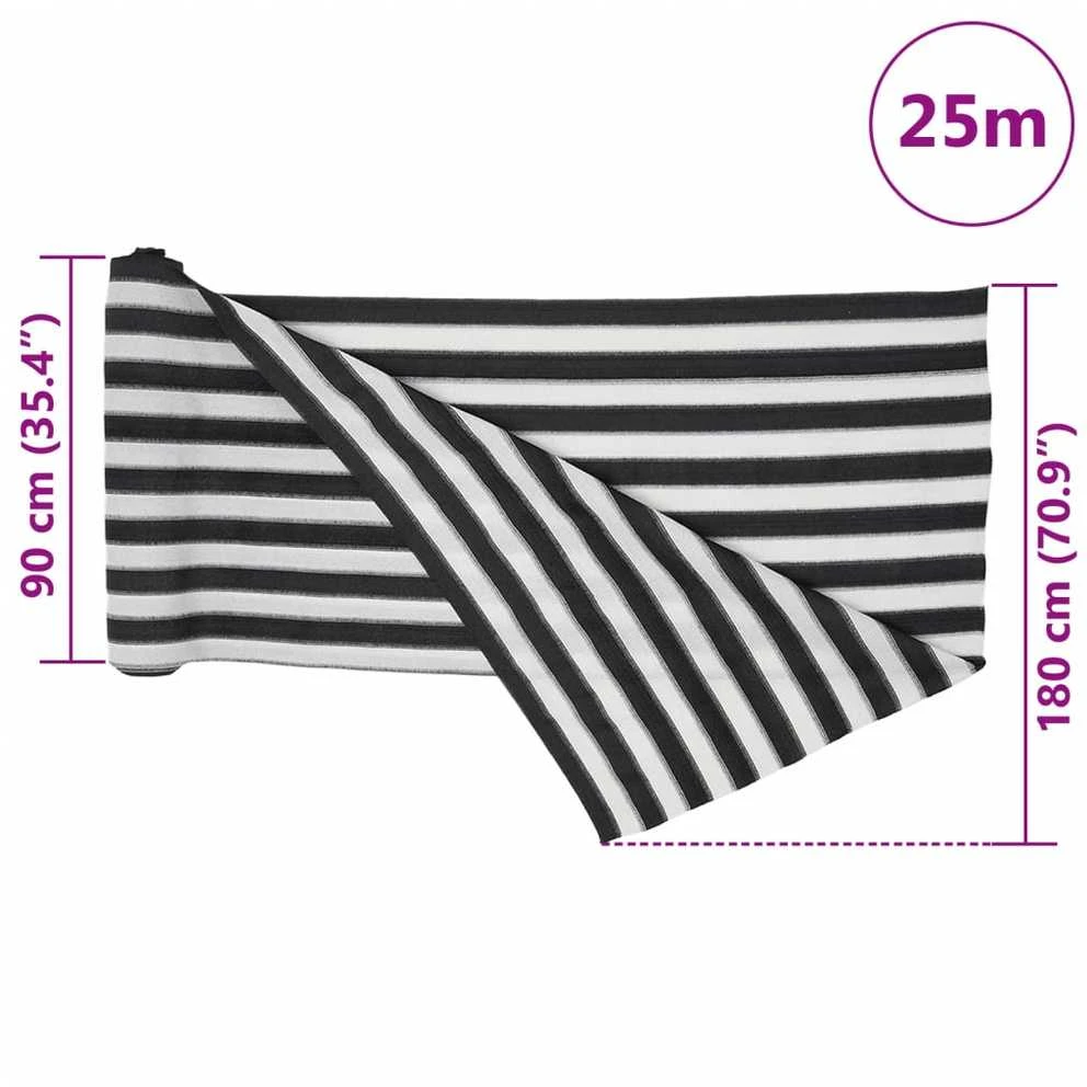 Privatumo suteikiantis tinklelis, antracito/baltas, 1,8x25m