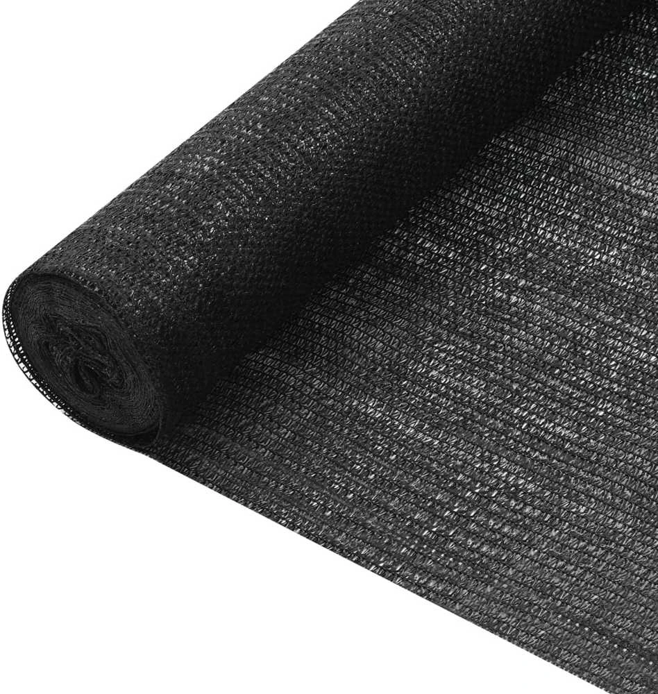 Privatumo suteikiantis tinklelis, juodas, 2x25m, HDPE, 75g/m²