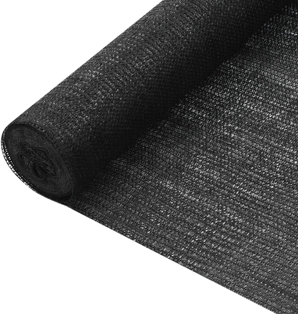 Privatumo suteikiantis tinklelis, juodas, 3,6x25m, HDPE, 75g/m²